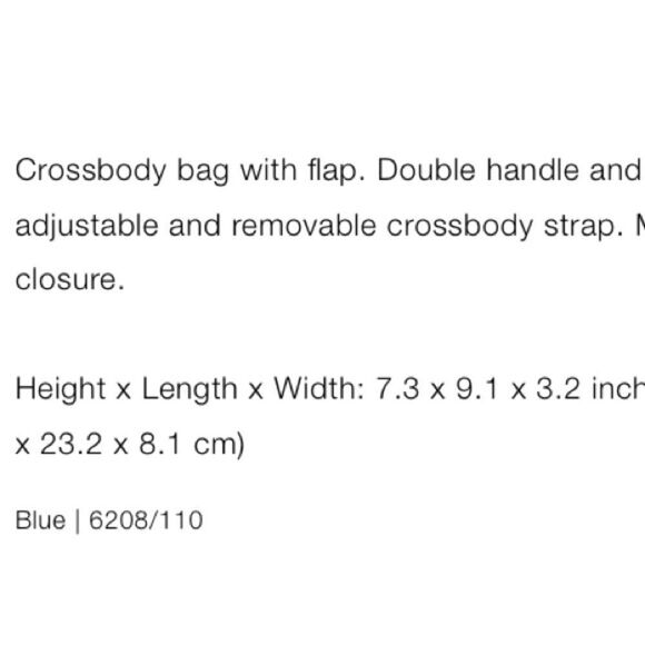 Zara Blue Minimalist Shoulder Small Crossbody Mini Bag - Picture 9 of 13